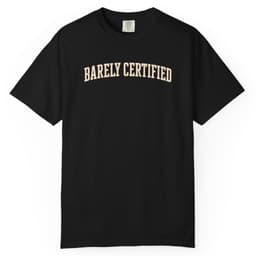 Barely Certified Mark t-shirt in Moss, thumbnail 2