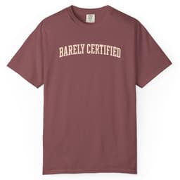 Barely Certified Mark t-shirt in Moss, thumbnail 9