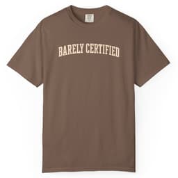 Barely Certified Mark t-shirt in Moss, thumbnail 4