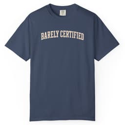 Barely Certified Mark t-shirt in Moss, thumbnail 3