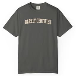 Barely Certified Mark t-shirt in Moss, thumbnail 5