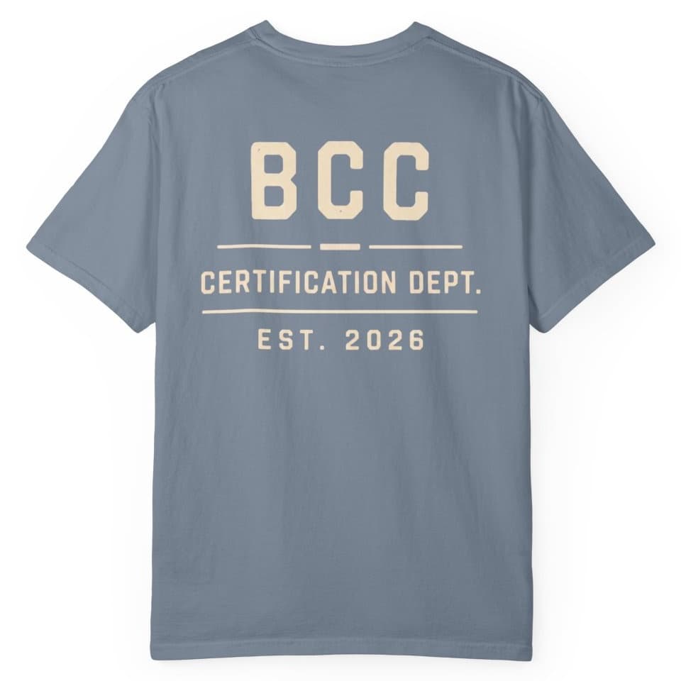 Certification Dept t-shirt in Pepper, photo 15