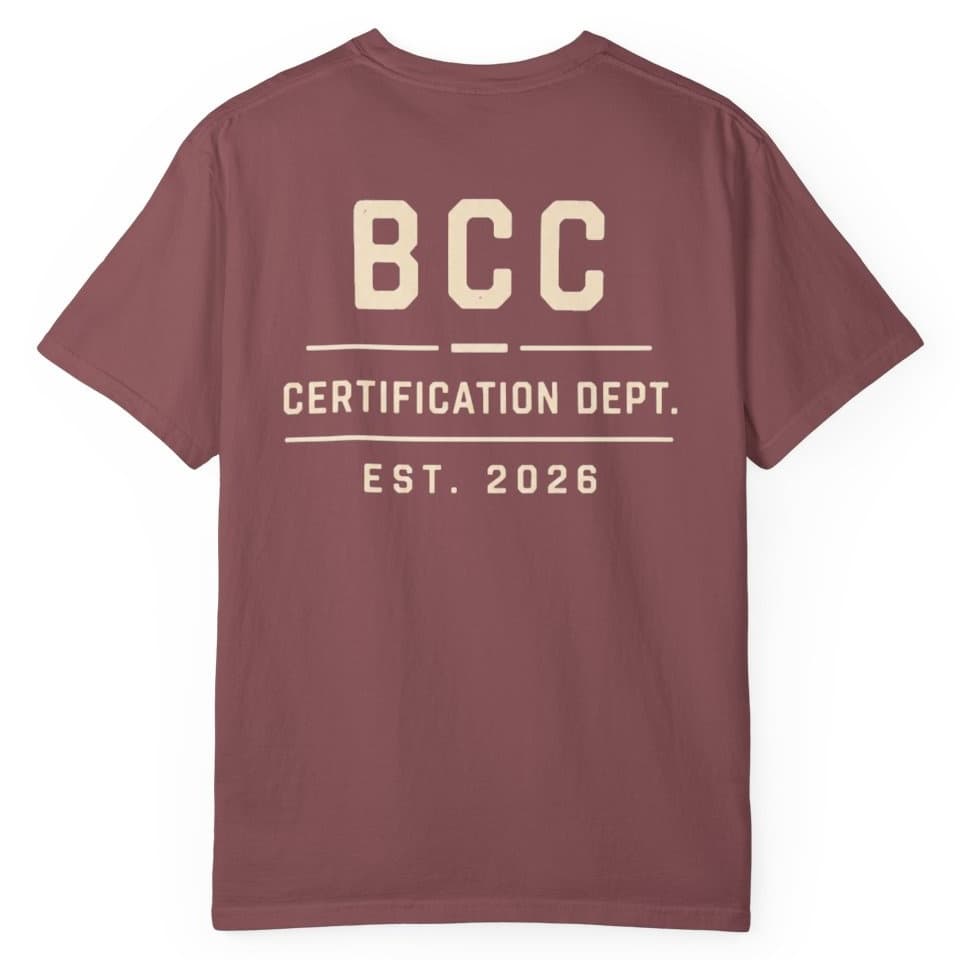 Certification Dept t-shirt in Pepper, photo 17