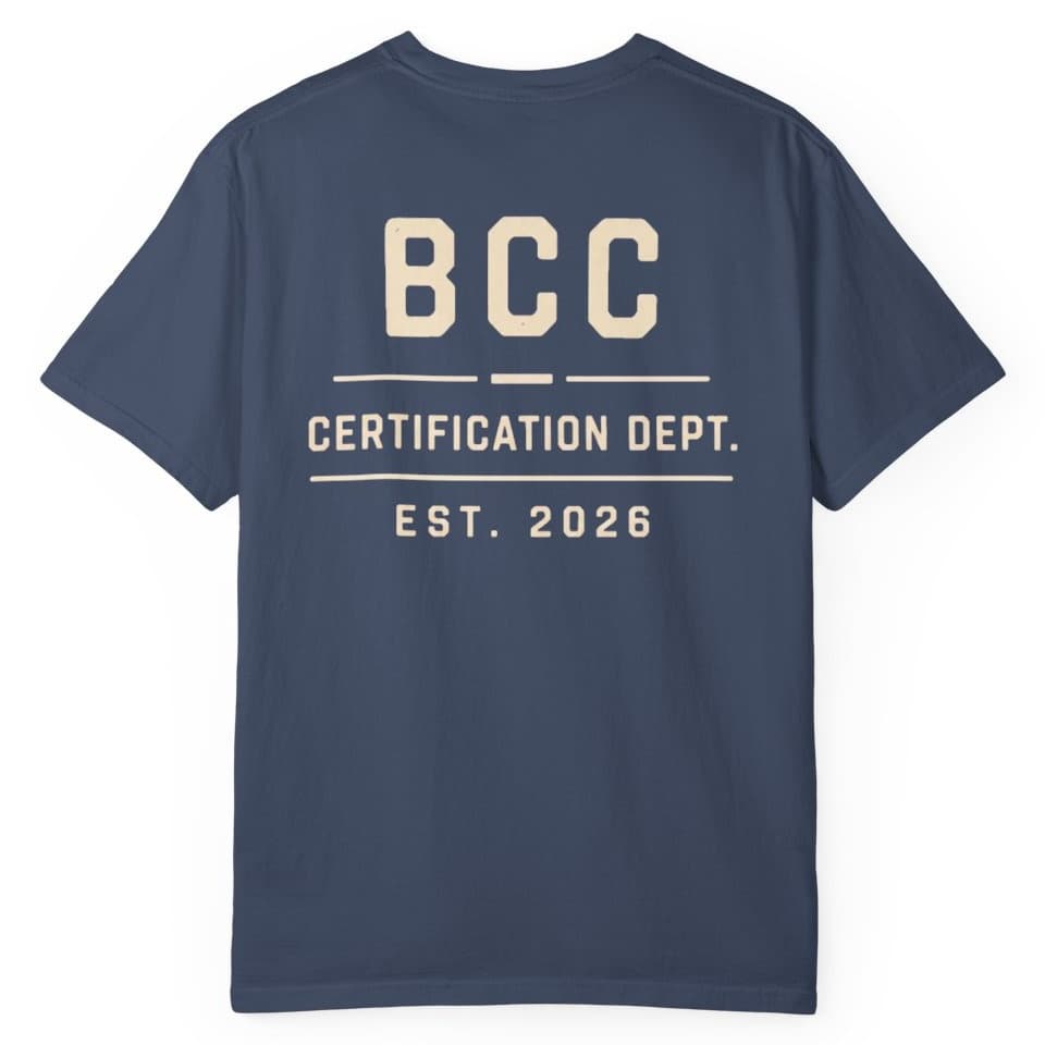 Certification Dept t-shirt in Pepper, photo 5