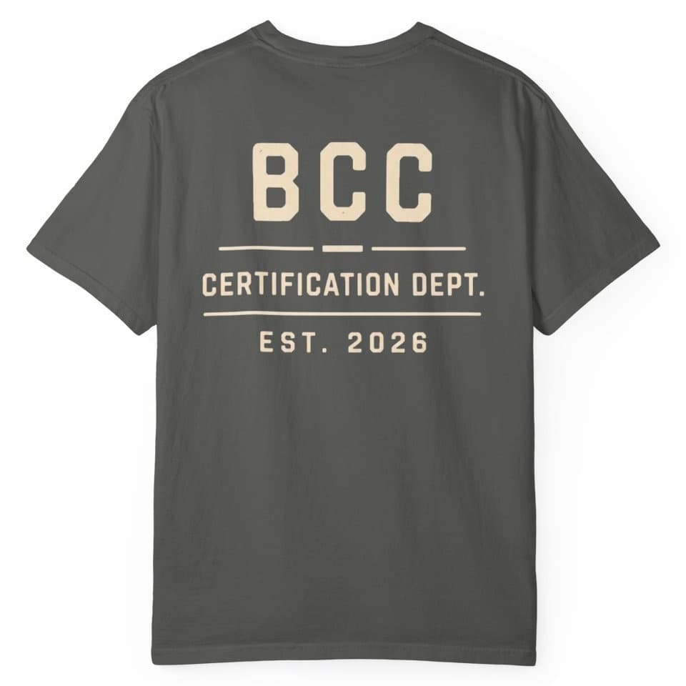 Certification Dept t-shirt in Pepper, photo 1
