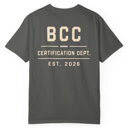 Certification Dept t-shirt in Pepper, thumbnail 1