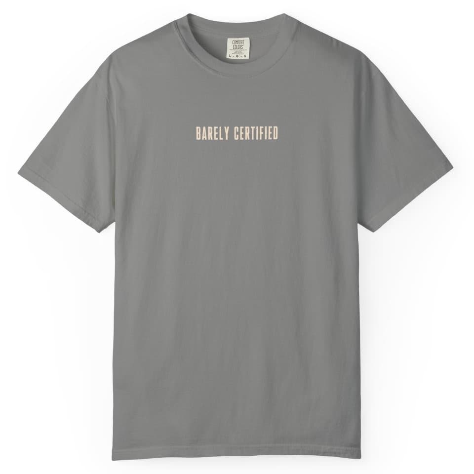 Certification Dept t-shirt in Pepper, photo 14