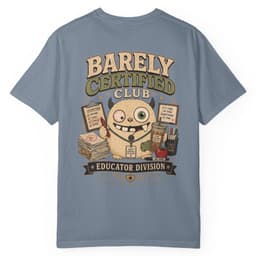 Barely Certified Educator t-shirt in Midnight, thumbnail 13