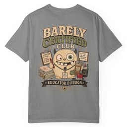 Barely Certified Educator t-shirt in Midnight, thumbnail 11