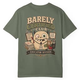 Barely Certified Educator t-shirt in Midnight, thumbnail 9