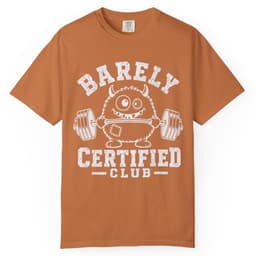 Barely Certified Gym t-shirt in Black, thumbnail 9