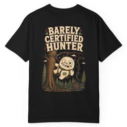 Barely Certified Hunter t-shirt in Black, thumbnail 1
