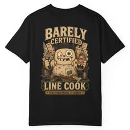 Barely Line Cook t-shirt in Granite, thumbnail 3