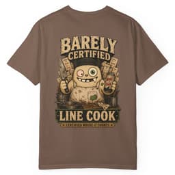 Barely Line Cook t-shirt in Granite, thumbnail 7