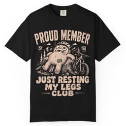 Resting My Legs Club t-shirt in Midnight, thumbnail 2