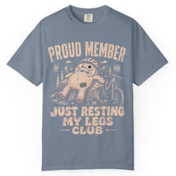 Resting My Legs Club t-shirt in Midnight, thumbnail 8