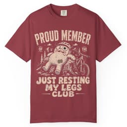 Resting My Legs Club t-shirt in Midnight, thumbnail 6