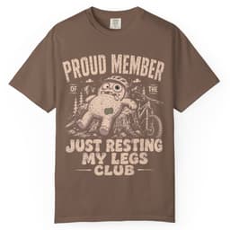 Resting My Legs Club t-shirt in Midnight, thumbnail 3