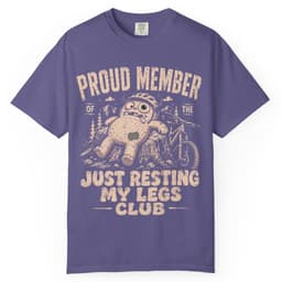 Resting My Legs Club t-shirt in Midnight, thumbnail 7