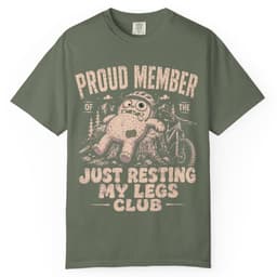Resting My Legs Club t-shirt in Midnight, thumbnail 5