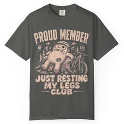Resting My Legs Club t-shirt in Midnight, thumbnail 4