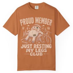 Resting My Legs Club t-shirt in Midnight, thumbnail 9
