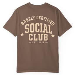 Social Club Credential t-shirt in Espresso, thumbnail 1