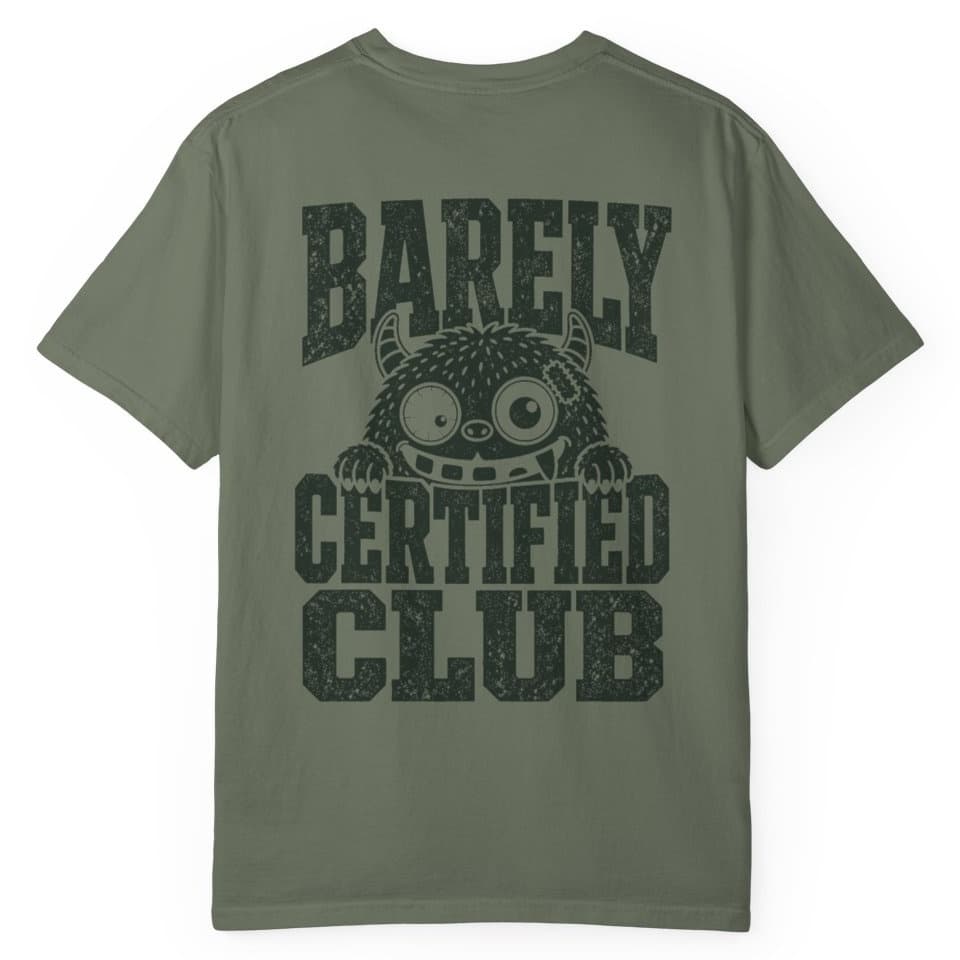 Barely Certified Stealth t-shirt in Black, photo 9