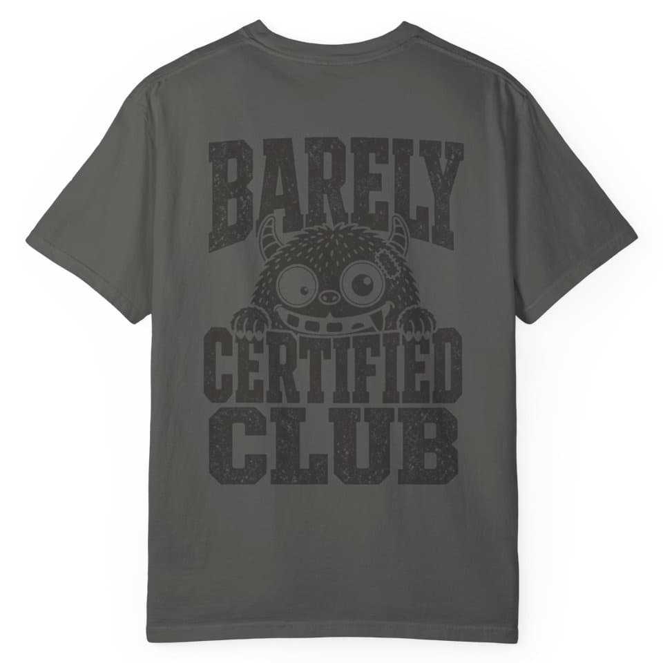 Barely Certified Stealth t-shirt in Black, photo 7