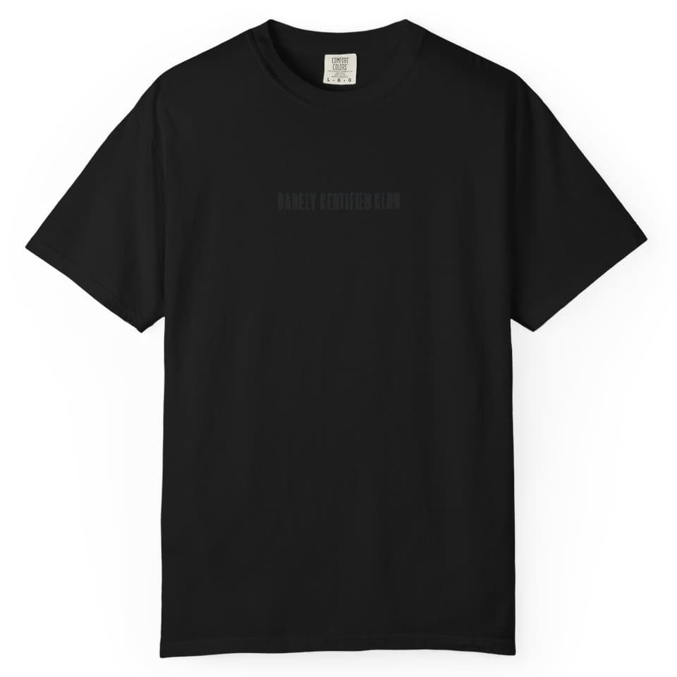 Barely Certified Stealth t-shirt in Black, photo 2
