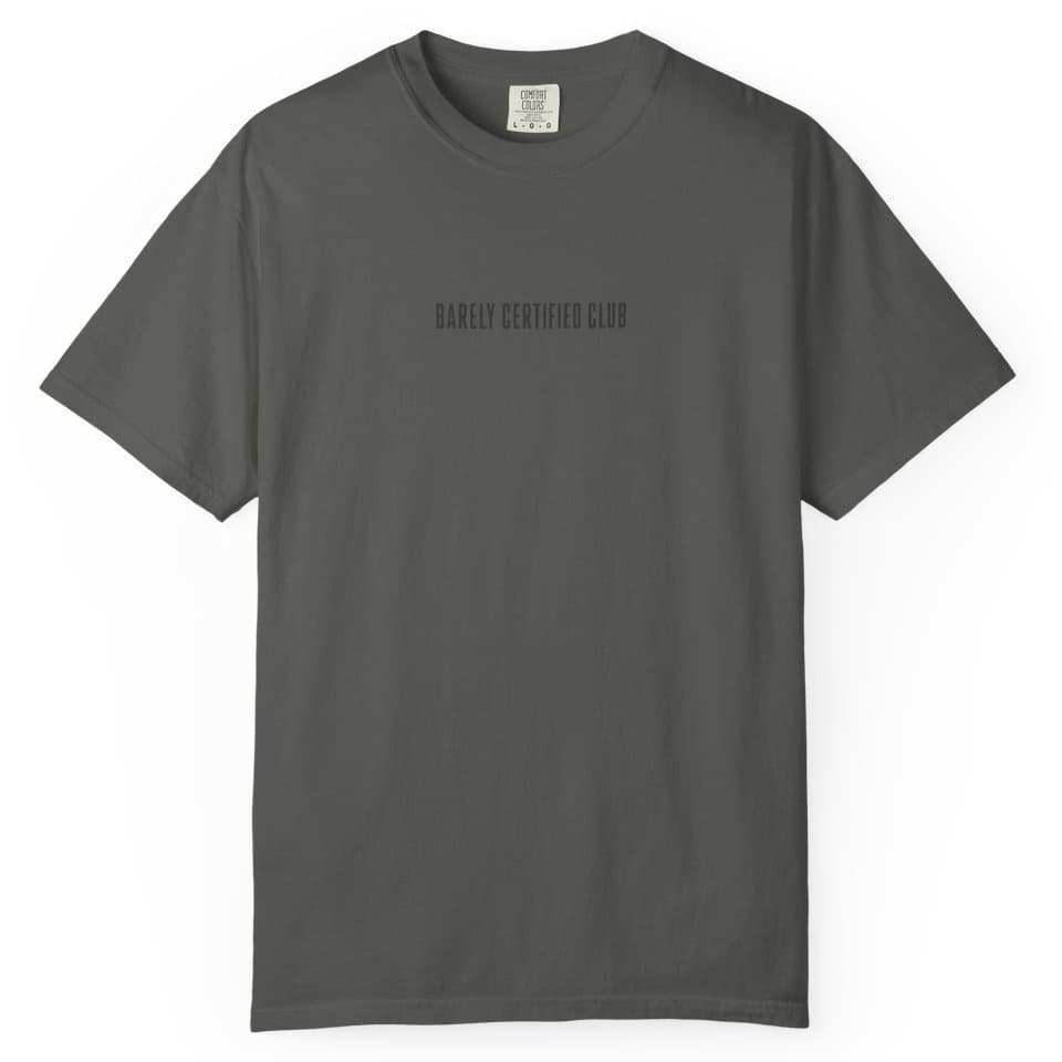 Barely Certified Stealth t-shirt in Black, photo 8