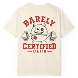 BCC Gym Logo t-shirt in Ivory, thumbnail 1