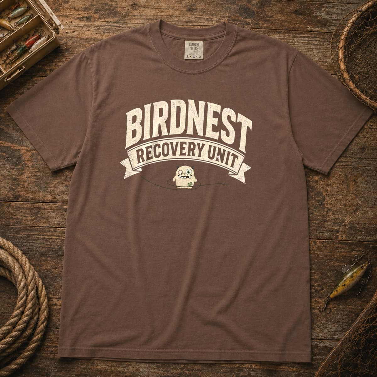 Birdnest Recovery Unit t-shirt in Black, photo 3