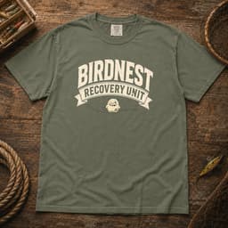 Birdnest Recovery Unit t-shirt in Black, thumbnail 5