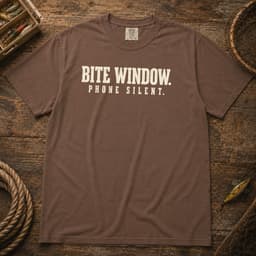 Bite Window. Phone Silent. t-shirt in Espresso, thumbnail 1