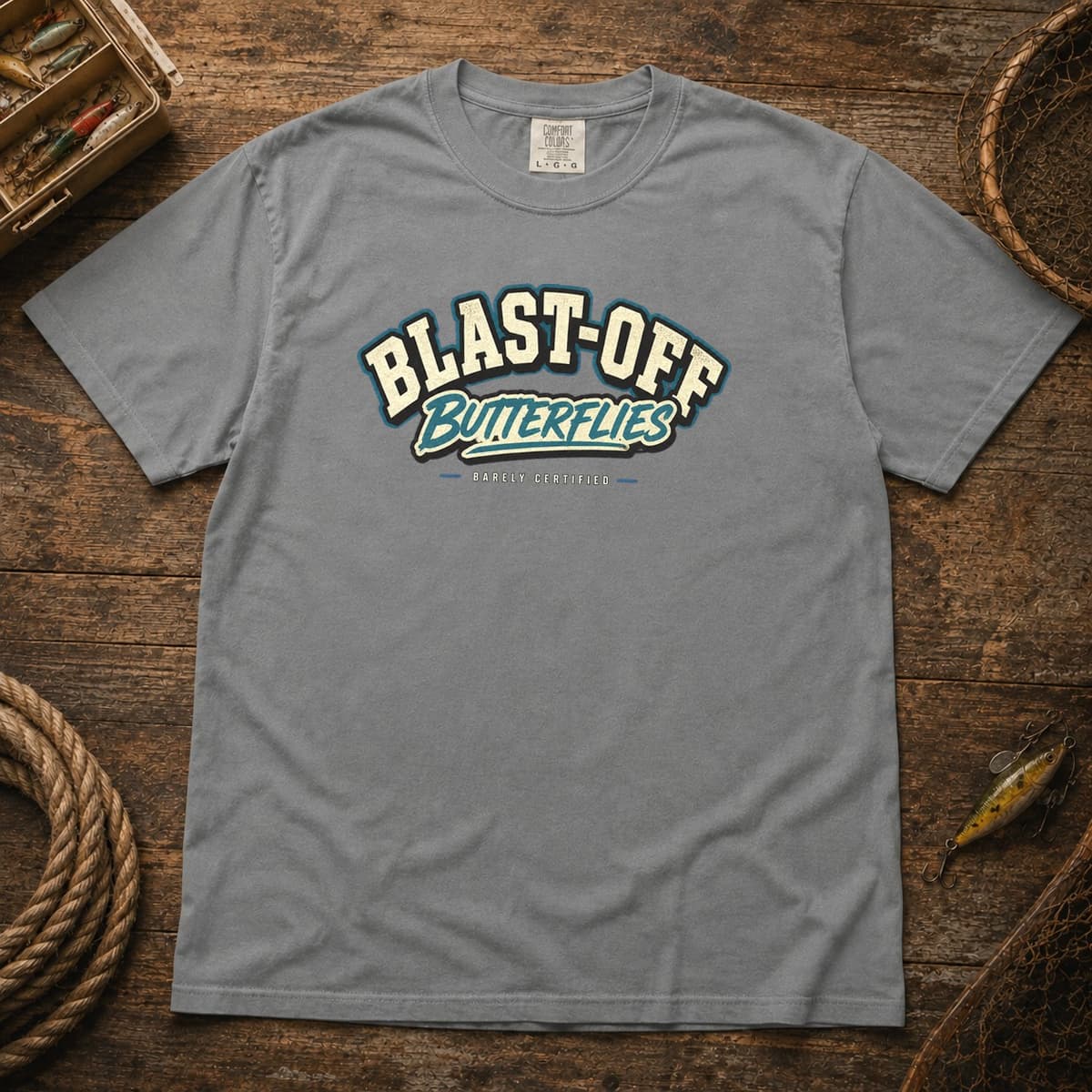 Blast-Off Butterflies t-shirt in Black, photo 7
