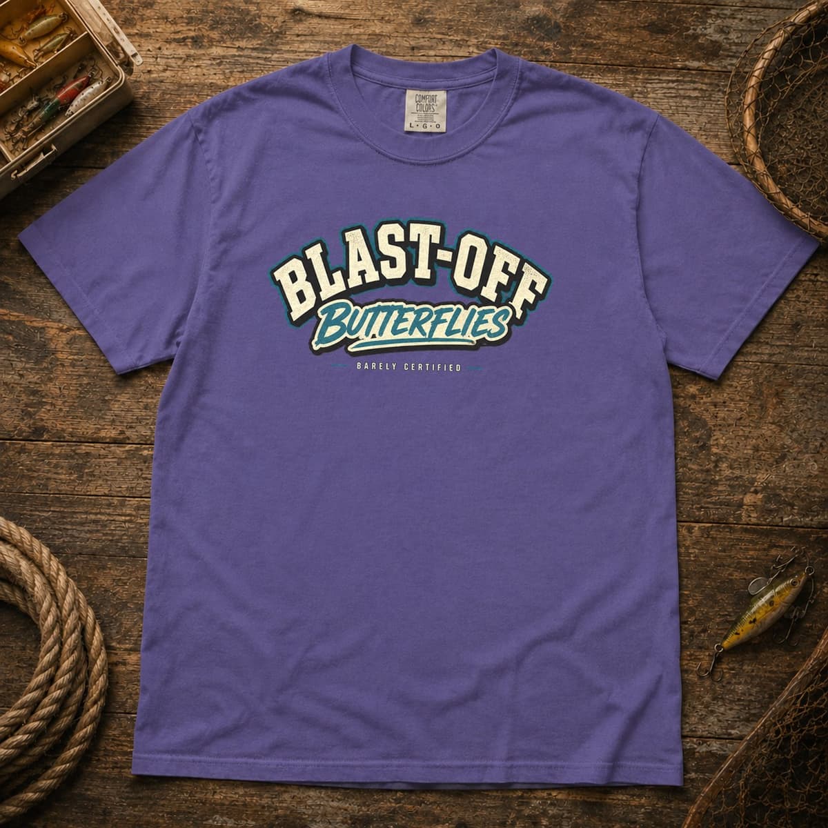 Blast-Off Butterflies t-shirt in Black, photo 6