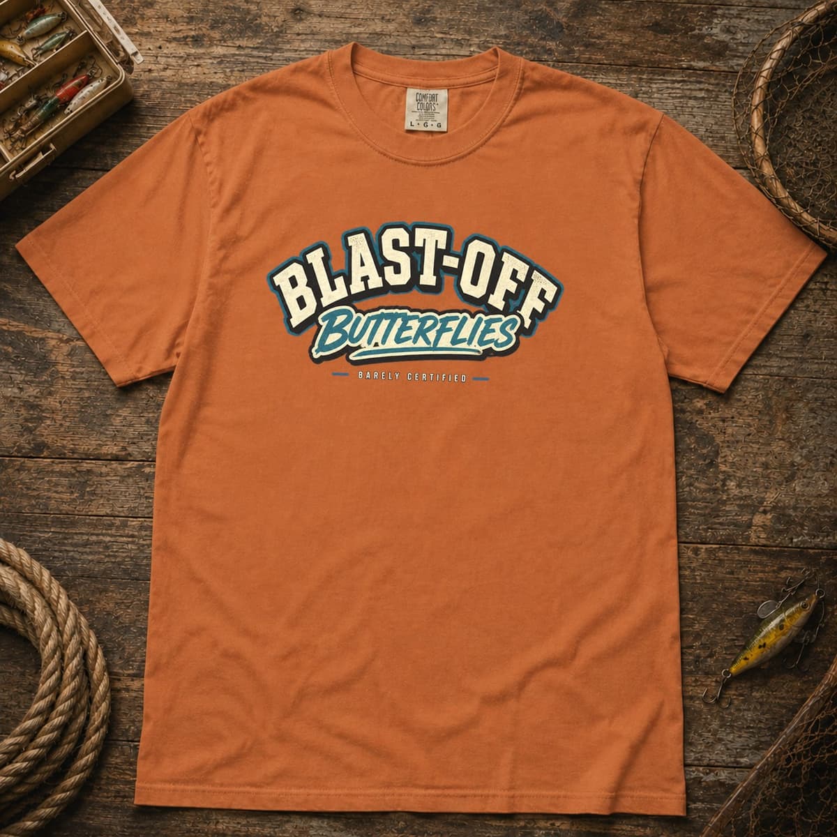 Blast-Off Butterflies t-shirt in Black, photo 9