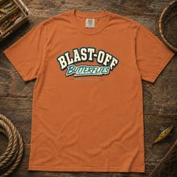 Blast-Off Butterflies t-shirt in Black, thumbnail 9