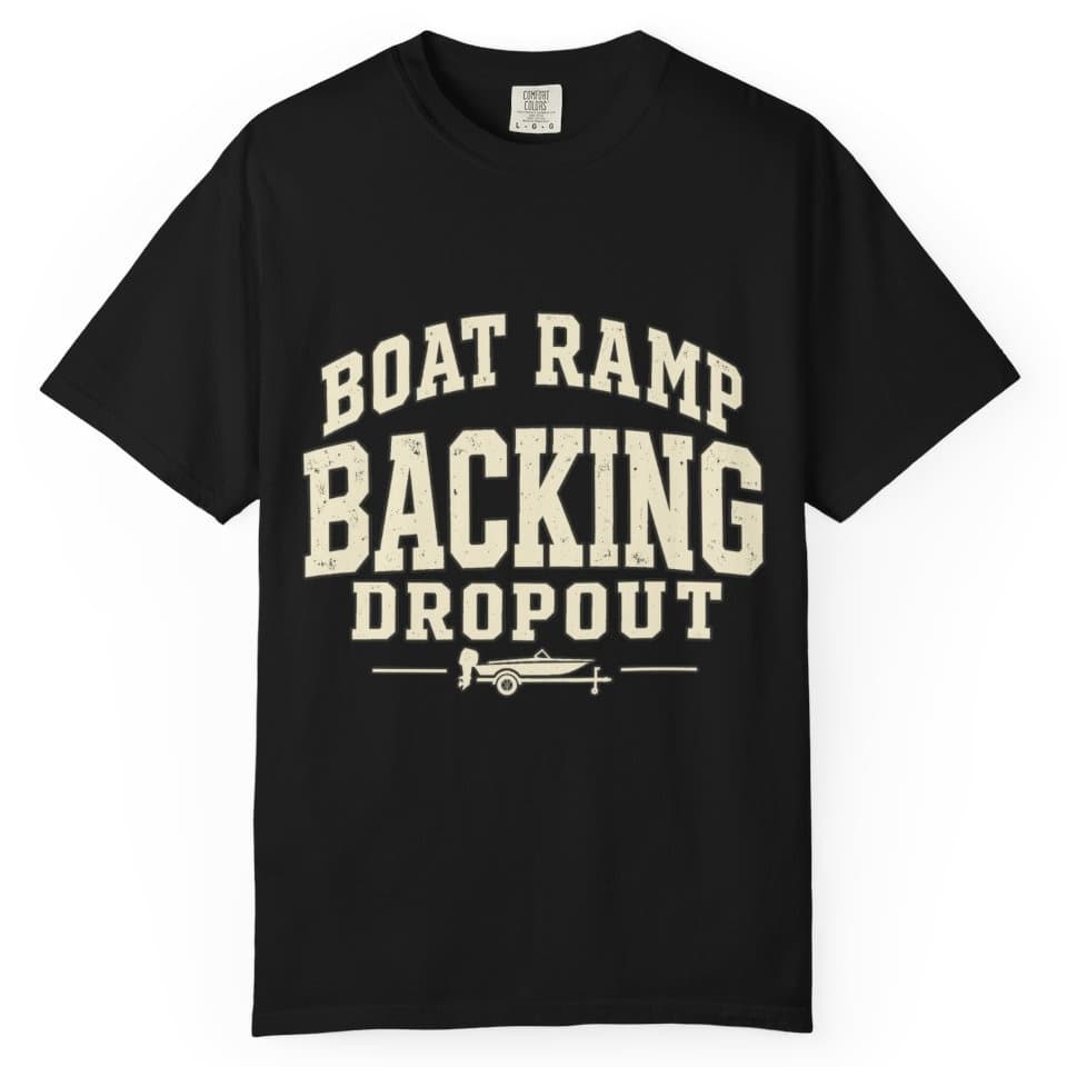 Boat Ramp Backing Dropout t-shirt in Pepper, photo 2
