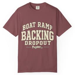 Boat Ramp Backing Dropout t-shirt in Pepper, thumbnail 10