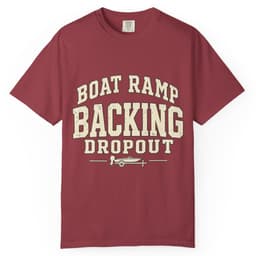 Boat Ramp Backing Dropout t-shirt in Pepper, thumbnail 6