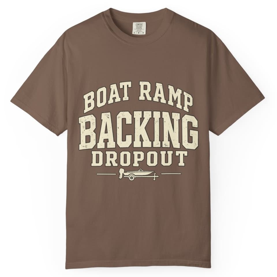 Boat Ramp Backing Dropout t-shirt in Pepper, photo 4