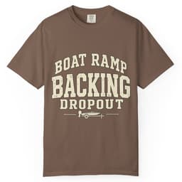 Boat Ramp Backing Dropout t-shirt in Pepper, thumbnail 4