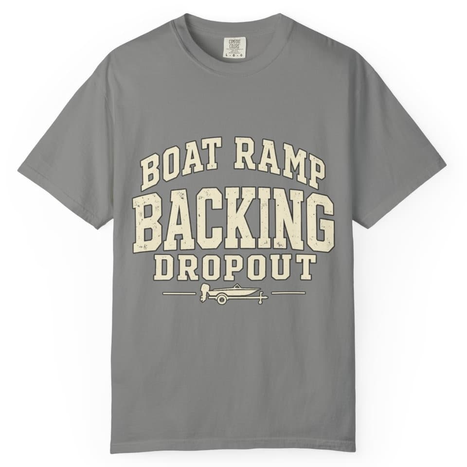 Boat Ramp Backing Dropout t-shirt in Pepper, photo 8