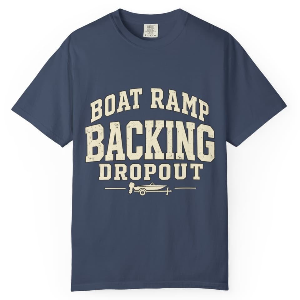Boat Ramp Backing Dropout t-shirt in Pepper, photo 3