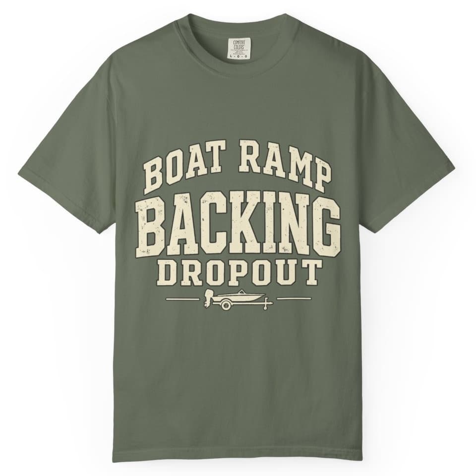Boat Ramp Backing Dropout t-shirt in Pepper, photo 5