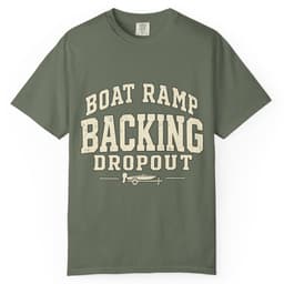 Boat Ramp Backing Dropout t-shirt in Pepper, thumbnail 5