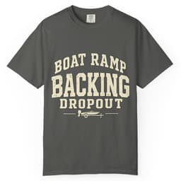 Boat Ramp Backing Dropout t-shirt in Pepper, thumbnail 1