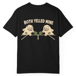 Both Yelled Mine V1 t-shirt in Black, thumbnail 1
